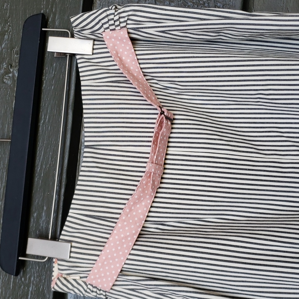 ETCETERA Railroad Hickory Striped Pencil Skirt sz 10 Women's Business Casual - Picture 2 of 5
